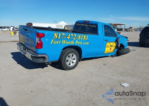 2022 Chevrolet Silverado 1500 2Wd Long Bed Wt from USA, damaged, VIN 3GCNAAED5NG528141